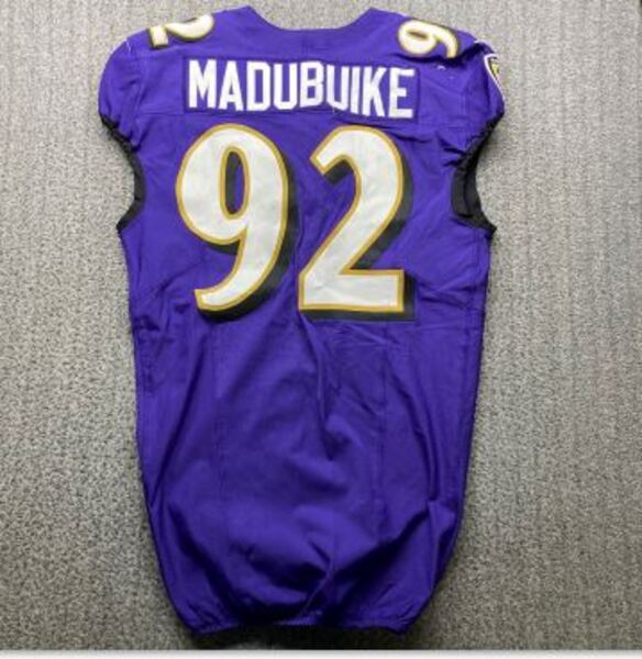 Crucial Catch - Ravens Justin Madubuike Game Worn Jersey (9/22/24) Size 42