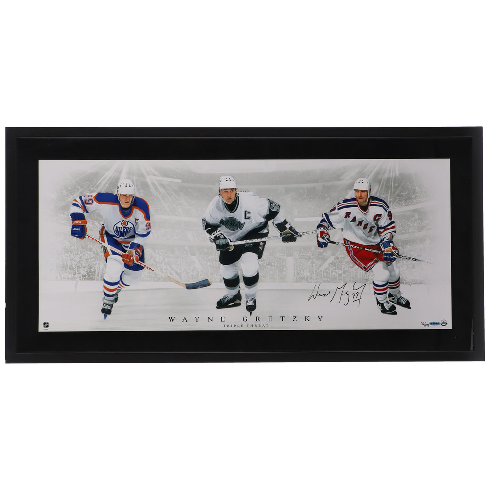 Wayne Gretzky Edmonton Oilers Framed Autographed 36