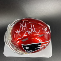 HOF - Patriots Andre Tippett Signed Flash Mini Helmet