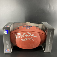 HOF - Cowboys Randy White Signed Authentic Football with 100 Season Logo...