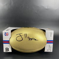 NFL - Texans Jayden Higgins Signed Gold Composite Football
