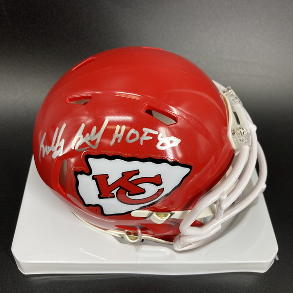 HOF - Chiefs Bobby Bell Signed Mini Helmet