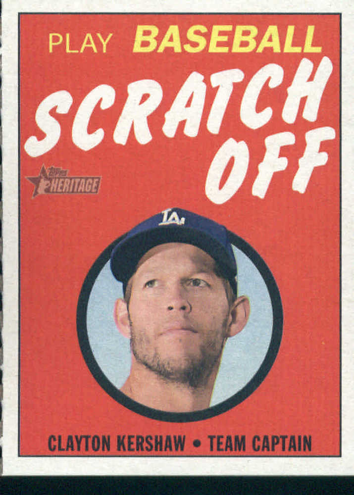 2019 Topps Heritage '70 Topps Scratch Offs #10 Clayton Kershaw