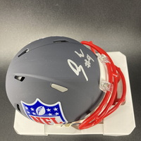 NFL - Ravens Devontez Walker Signed Blue Shield Mini Helmet