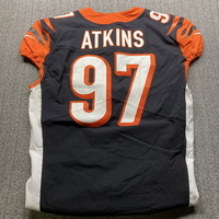 STS - Bengals Geno Atkins Game Worn Jersey (11/10/19) Size 46 With Capta...