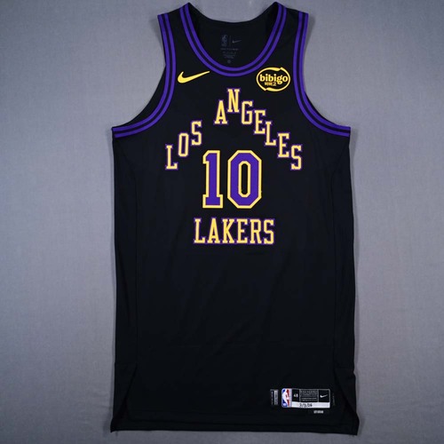 Image of Kennard, Luke - Los Angeles Lakers - City Edition Jersey - Worn 2 Games - 2/24/26 & 3/3/26 - 2025-26 NBA Season
