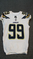 Crucial Catch - Chargers Joey Bosa game worn Chargers jersey (October 8,...