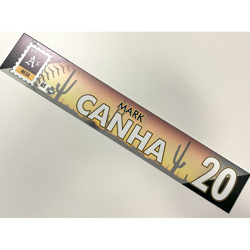 Game-Used 2021 Spring Training Locker Nameplate - Mark Canha