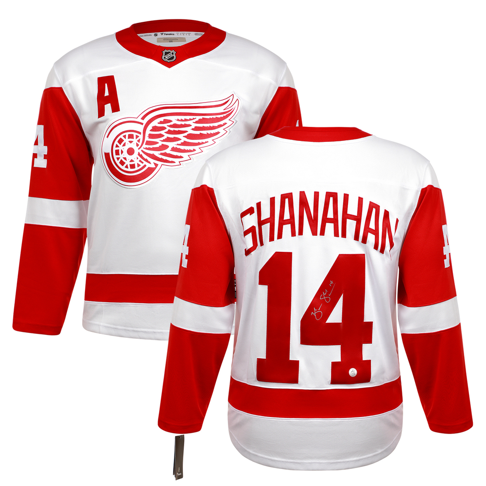 Brendan Shanahan Signed Detroit Red Wings White Fanatics Breakaway Jersey