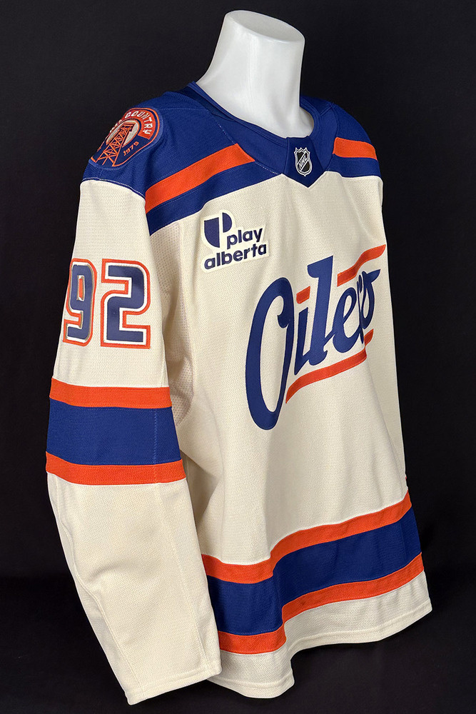 #92 Vasily Podkolzin - 2025-26 Edmonton Oilers Alternate Set #1 Game Worn Jersey - Worn For 2 Games - Oct 28th vs Utah & Dec 4th vs Seattle