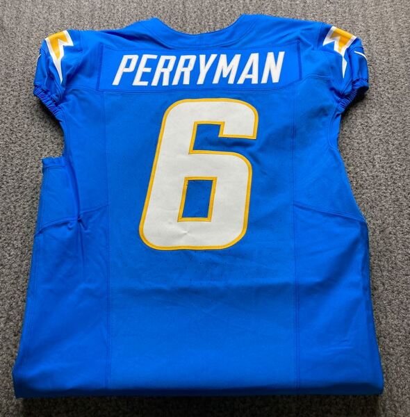 Sao Paulo Game - Chargers Denzel Perryman Game Worn Jersey (9/05/2025) S...