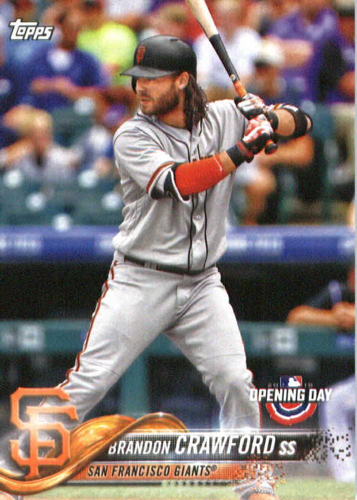 2018 Topps Opening Day #185 Brandon Crawford