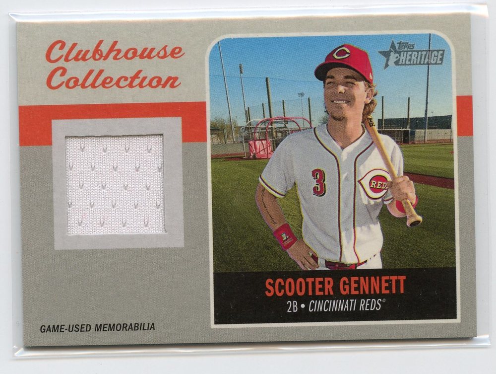 2019 Topps Heritage Clubhouse Collection Relics #CCRSG Scooter Gennett