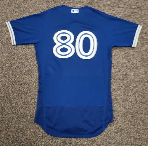 Photo of Authenticated Team Issued 2020 Spring Training Jersey: #80 Luis De Los Santos. Size 42