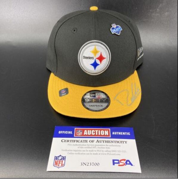 NFL - Steelers Drew Allar Signed Hat With 2026 Draft Pin