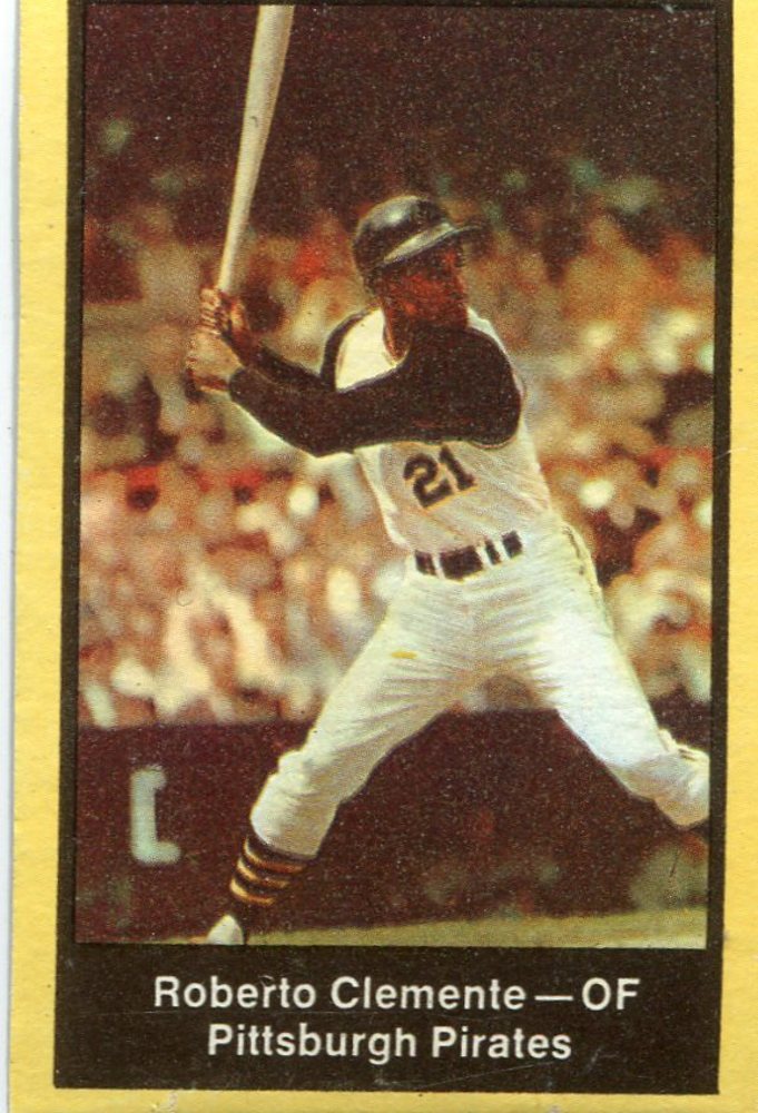 1969 Nabisco Team Flakes #5 Roberto Clemente S3