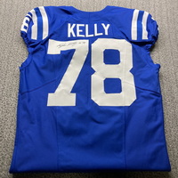 STS - Colts Ryan Kelly Signed Game Issued Jersey 2024 Season Size 48 Wit...