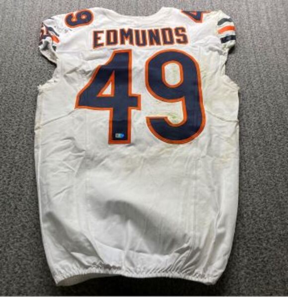Crucial Catch - Bears Tremaine Edmunds Game Worn Jersey 10/27/2024 Size ...