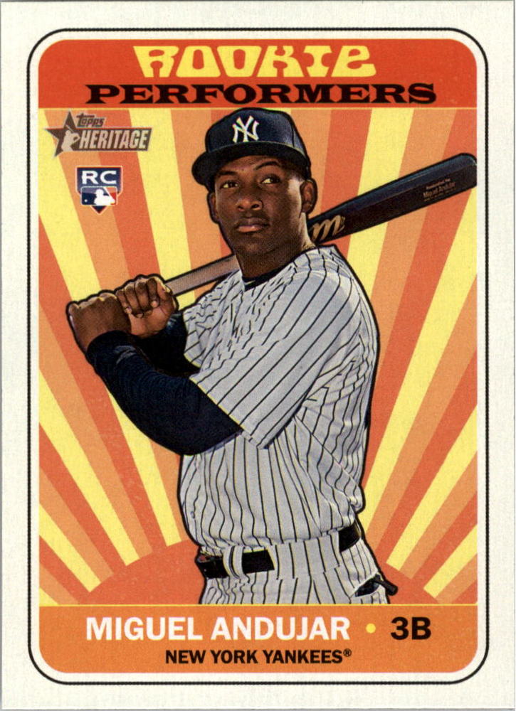 2018 Topps Heritage Rookie Performers #RPMA Miguel Andujar