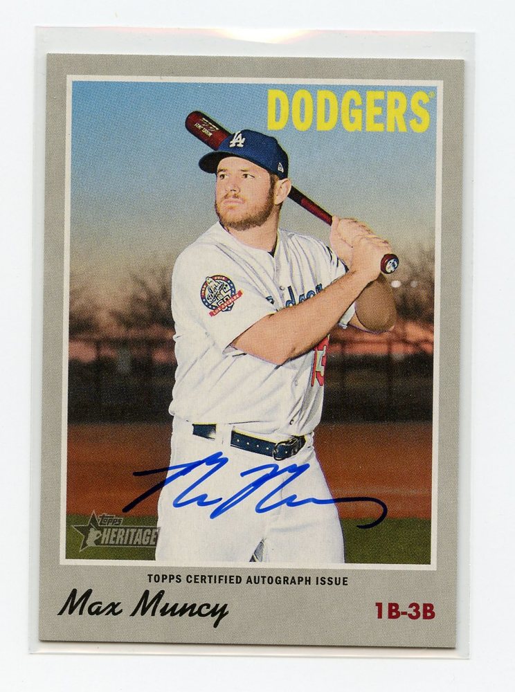2019 Topps Heritage Real One Autographs #ROAMMU Max Muncy