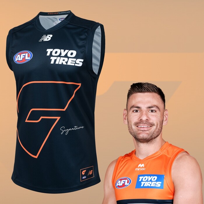 Photo of Stephen Coniglio #3 GWS GIANTS 2025 Never Surrender Player Guernsey Guernsey