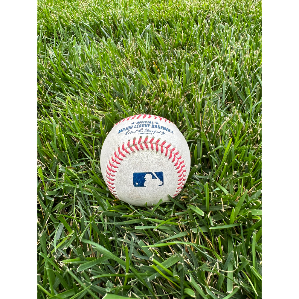 Cardinals Authentics Game Used Baseball 9/30 Masyn Winn 2 RBI Single