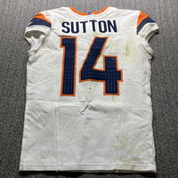 STS - Broncos Courtland Sutton Game Worn Jersey (11/10/2024) Size 40 Wit...