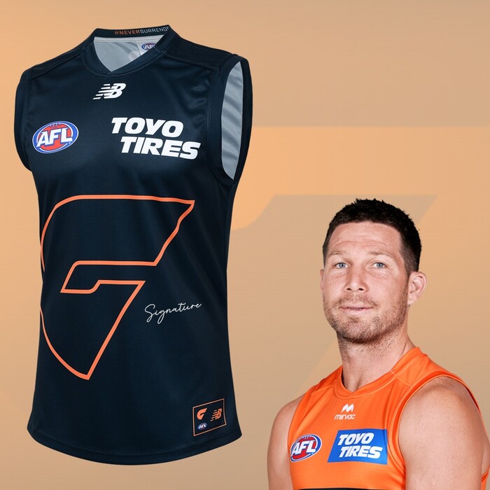 Photo of Toby Greene #4 GWS GIANTS 2025 Never Surrender Player Guernsey Guernsey