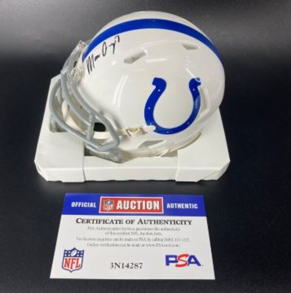 Colts - Matt Gay Signed Mini Helmet