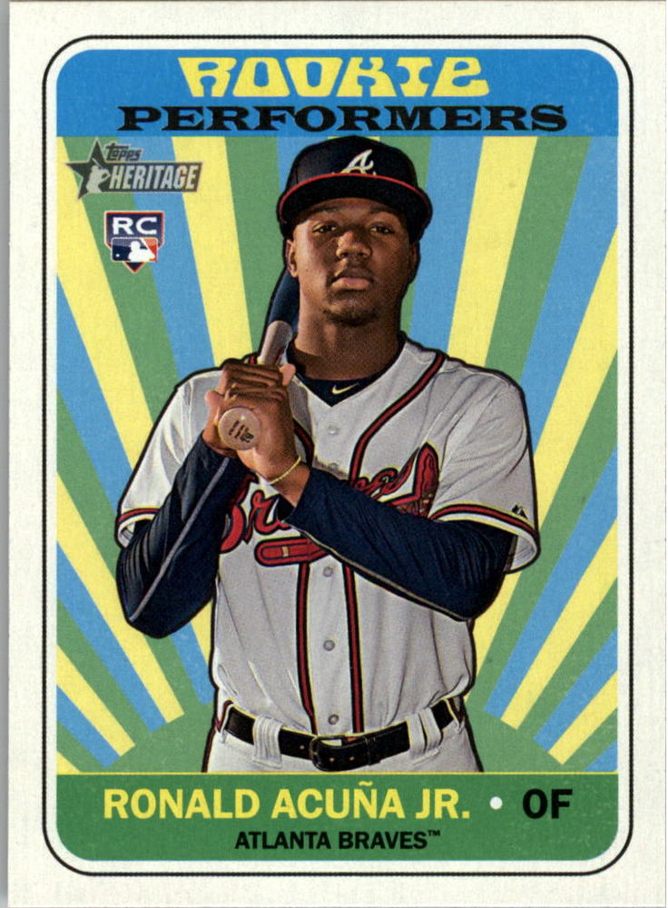 2018 Topps Heritage Rookie Performers #RPRA Ronald Acuna Jr.