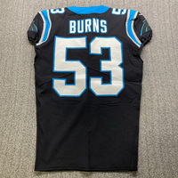 STS - Panthers Brian Burns Game Worn Jersey (11/21/2021) Size 42 W/ Capt...