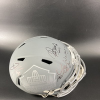 HOF - Multi Signed Replica Slate HOF Speed Helmet Signed by Ronde Barber...