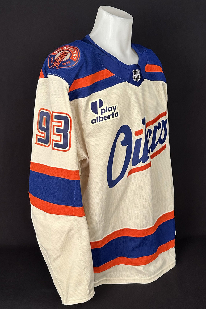 #93 Ryan Nugent-Hopkins - 2025-26 Edmonton Oilers Alternate Set #1 Game Worn Jersey - Worn For 1 Game - Dec 4th vs Seattle