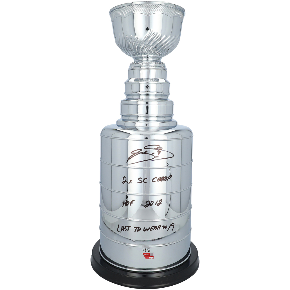 Joe Sakic Colorado Avalanche Autographed 2' Replica Stanley Cup with Multiple Inscriptions - Limited Edition #1 of 5