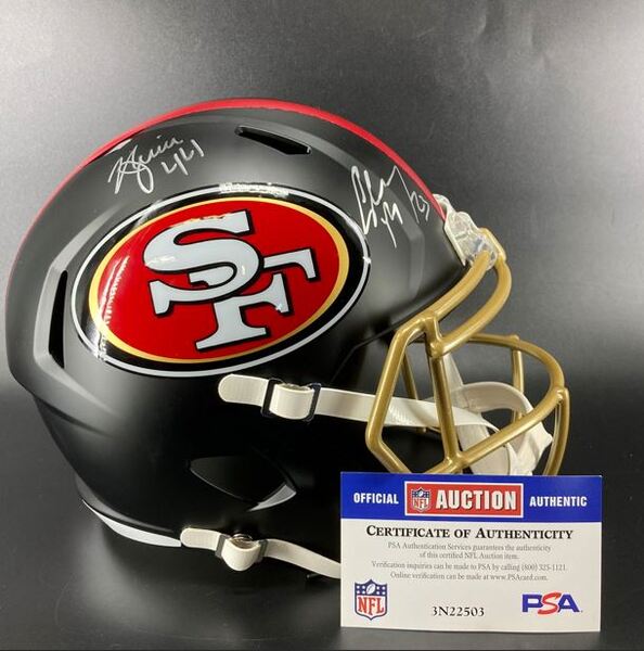 NFL - 49ers Multi Signed Alternate Replica Speed Helmet Signed by Kyle J...