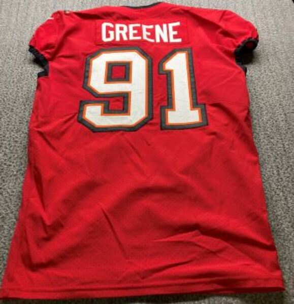 Crucial Catch - Buccaneers Mike Greene Game Worn Jersey (2025 Season) Si...