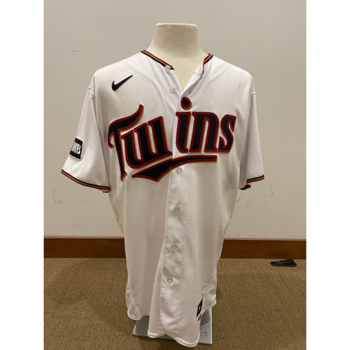 Minnesota Twins: 2021 Game-Used jersey - Kenta Maeda Worn - LAA at MIN - 7/22/2021 vs LAA; Pitched 7 innings with 6 Strikeouts including Striking out Shohei Ohtani Twice