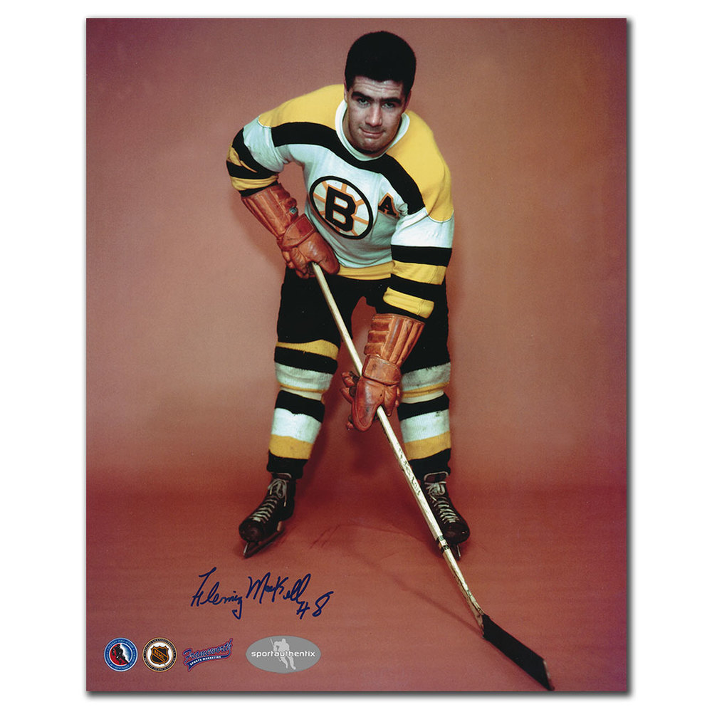 Fleming MacKell Boston Bruins Autographed 8x10 Photo - NHL Auctions