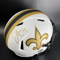 NFL - Saints Jake Hainer signed lunar eclipse helmet