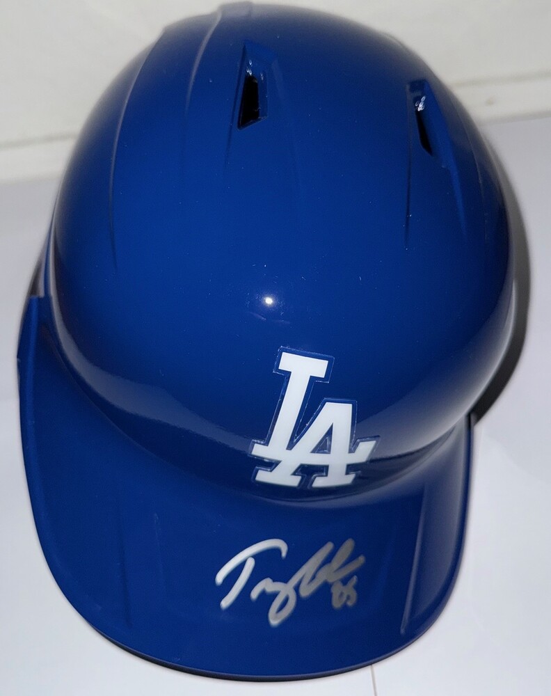 Tommy Edman Autographed Dodgers Helmet | MLB Auctions