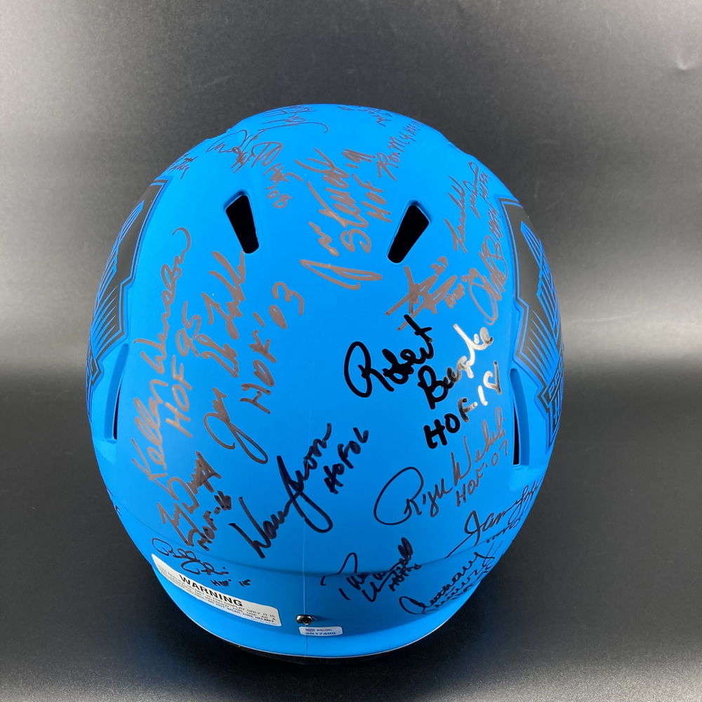 HOF - Multi Signed Replica Rave Speed Helmet Signed by Eric Allen