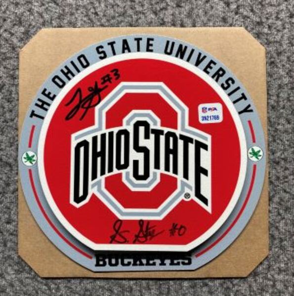 NFL - Ohio State Multi-Sign 3D Metal Wall Art (8x8) Signed by Sonny Styl...