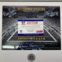 NFL - Steelers Limited Edition Framed Coin and Stadium Photo Signed by B...