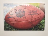 HOF - Multi Signed 2x3 Hall Of Fame Canvas Print Signed by Emmitt Smith,...