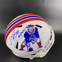 NFL - Patriots Joe Milton Signed Throwback Replica Speed Helmet