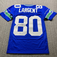 HOF - Seahawks Steve Largent Signed Mitchell and Ness Jersey with HOF 95...