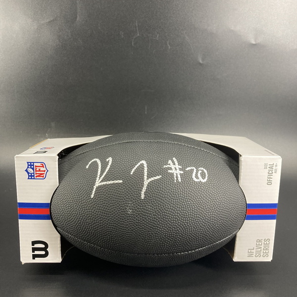 NFL - Steelers Kaleb Johnson Signed Black Composite Silver Series Football