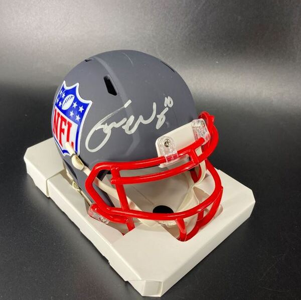 NFL - Commanders Tress Way Signed NFL Shield Mini Helmet