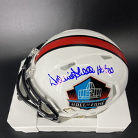 HOF - Steelers Donnie Shell Signed HOF Mini Helmet with HOF 98 Inscription