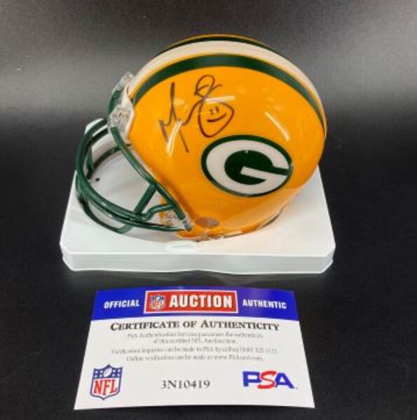 NFL - Packers Martellus Bennett Signed Mini Helmet